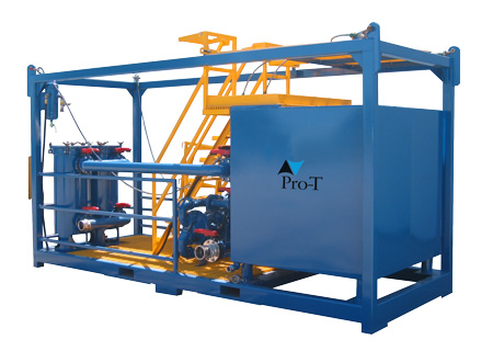 oilfield filtration de slurry skid