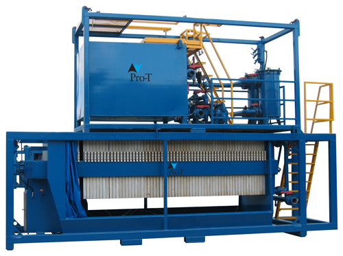 Oilfield filtration DE filter press by Pro-T